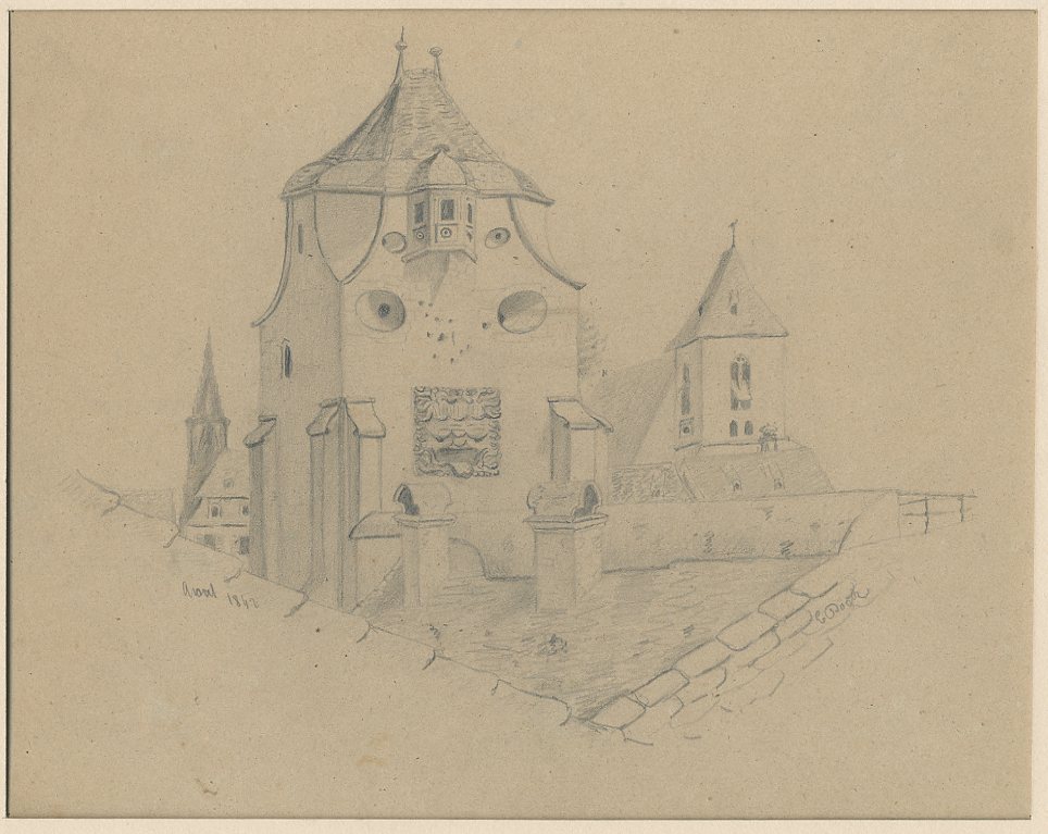 VUE DE STRASBOURG : PORTE NATIONALE_0